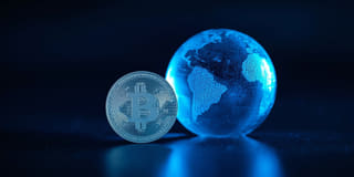 Cryptocurrency represented as a component of broader global financial markets