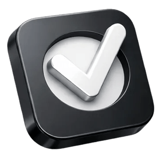 3D checkmark confirmation icon featured on the Marble Vestholm about page
