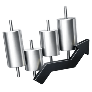 3D candlestick chart icon featured on the Marble Vestholm about page