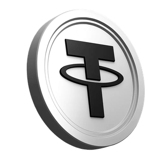 USDT coin illustration by Tether in the platform's information section